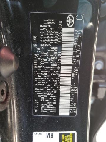 TOYOTA COROLLA LE 2021 with VIN 5YFEPMAE2MP169094 - Photo from auction