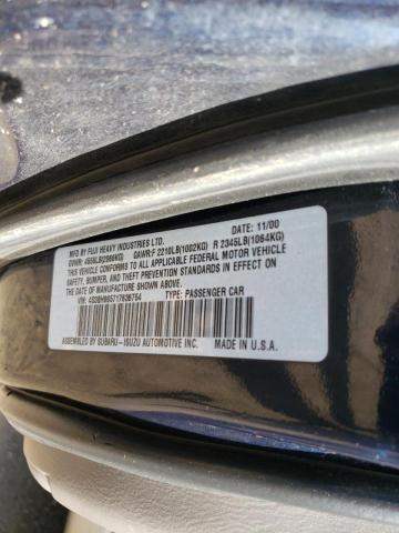 Photo 10 from auction – 2001 SUBARU LEGACY OUT with VIN 4S3BH665717636754