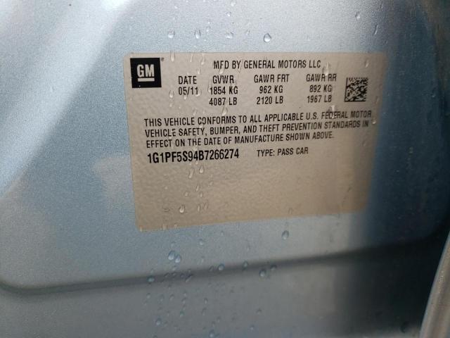Photo 10 from auction – 2011 CHEVROLET CRUZE LT with VIN 1G1PF5S94B7266274