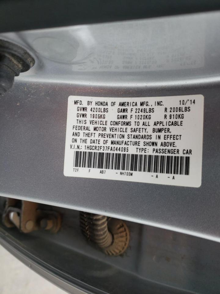 Photo 10 from auction – 2015 HONDA ACCORD LX with VIN 1HGCR2F37FA044095