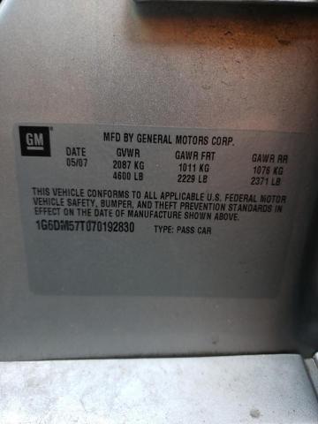 CADILLAC CTS 2007 with VIN 1G6DM57T070192830 - Photo from auction