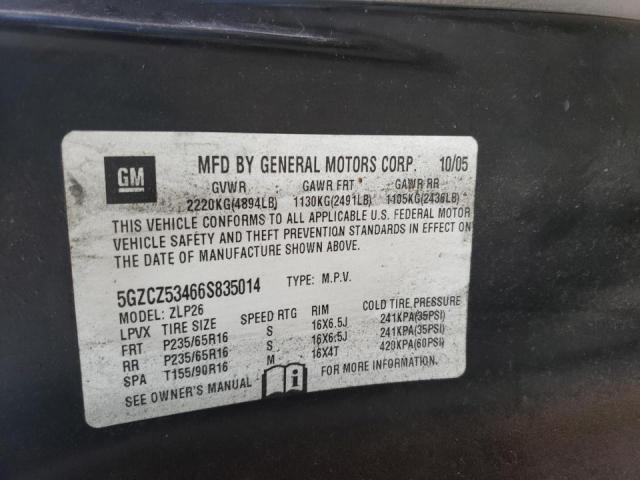 Photo 10 from auction – 2006 SATURN VUE with VIN 5GZCZ53466S835014