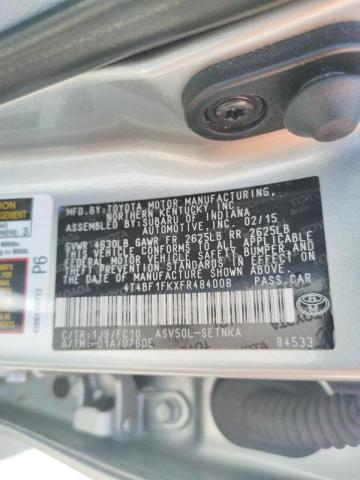 Photo 10 from auction – 2015 TOYOTA CAMRY LE with VIN 4T4BF1FKXFR484008
