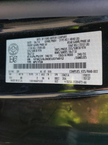 Photo 10 from auction – 2014 FORD ESCAPE TIT with VIN 1FMCU9J90EUD74512