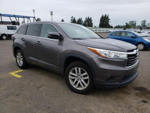 TOYOTA HIGHLANDER 2015 with VIN 5TDZARFHXFS013267 - Photo from auction