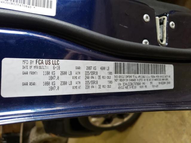 Photo 10 from auction – 2018 JEEP COMPASS LI with VIN 3C4NJDCB0JT470640