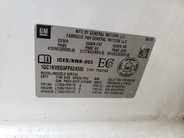 Photo 10 from auction – 2015 CHEVROLET SILVERADO with VIN 1GC1KVEG9FF624306
