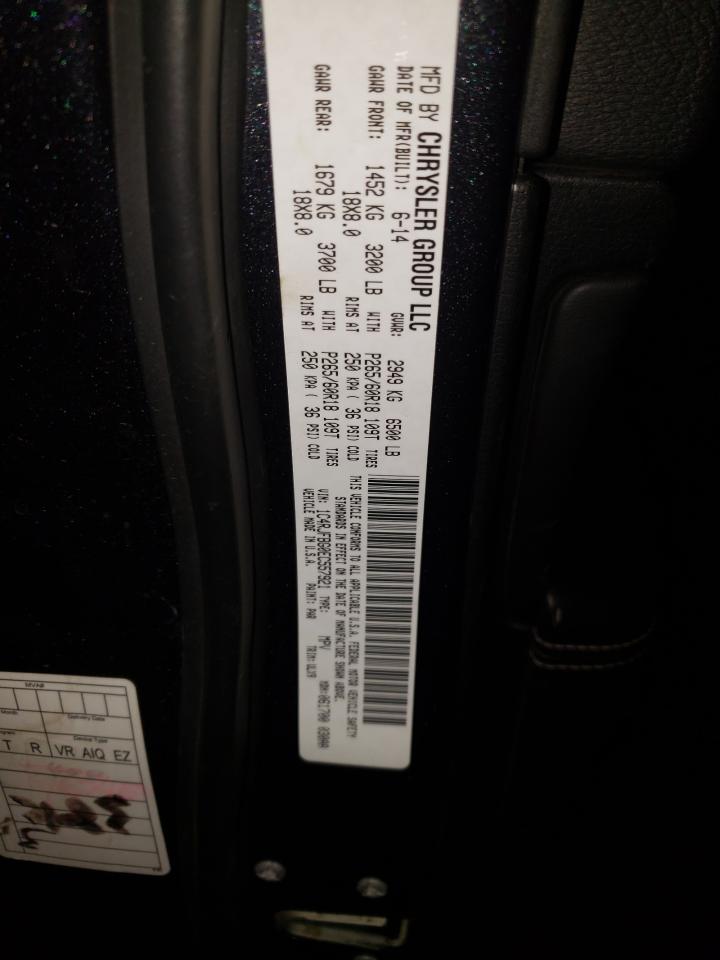 Photo 10 from auction – 2014 JEEP GRAND CHER with VIN 1C4RJFBG0EC557921