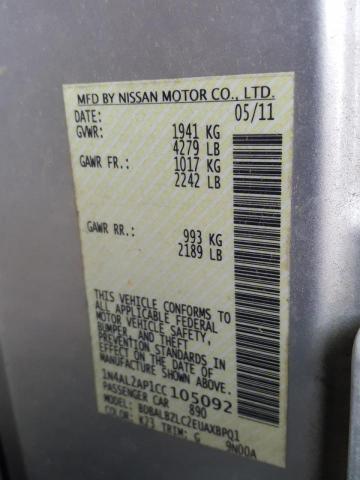 Photo 10 from auction – 2012 NISSAN ALTIMA BAS with VIN 1N4AL2AP1CC105092
