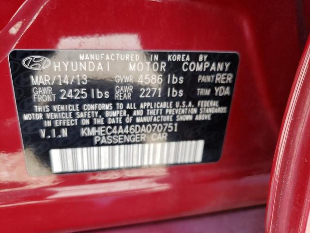 Photo 10 from auction – 2013 HYUNDAI SONATA HYB with VIN KMHEC4A46DA070751