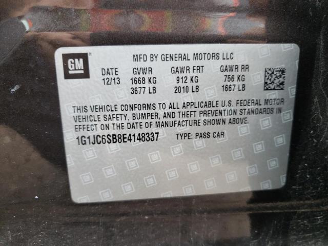 Photo 10 from auction – 2014 CHEVROLET SONIC LT with VIN 1G1JC6SB8E4148337