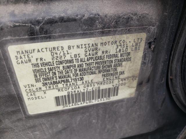 NISSAN SENTRA 2.0 2011 with VIN 3N1AB6AP6BL715130 - Photo from auction