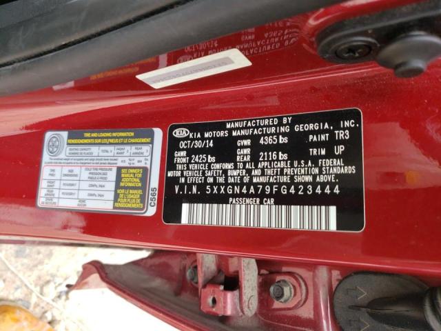 Photo 10 from auction – 2015 KIA OPTIMA EX with VIN 5XXGN4A79FG423444