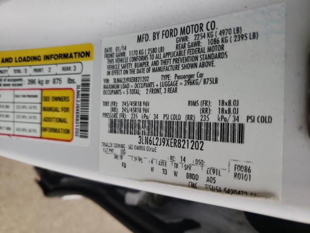 Photo 10 from auction – 2014 LINCOLN MKZ with VIN 3LN6L2J9XER821202