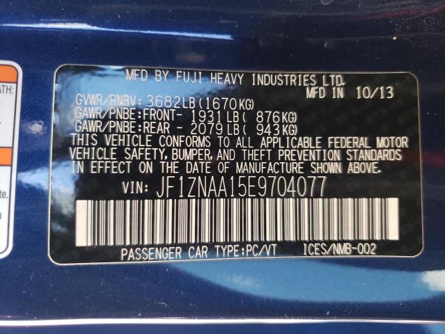 Photo 10 from auction – 2014 TOYOTA SCION FR-S with VIN JF1ZNAA15E9704077