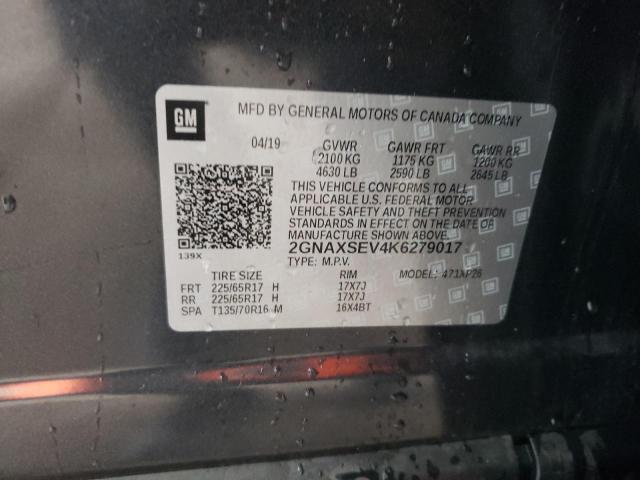 Photo 10 from auction – 2019 CHEVROLET EQUINOX LS with VIN 2GNAXSEV4K6279017