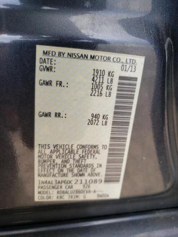 Photo 10 from auction – 2013 NISSAN ALTIMA 2.5 with VIN 1N4AL3AP6DC211089