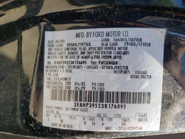 Photo 10 from auction – 2003 FORD FOCUS SVT with VIN 3FAHP39523R176895