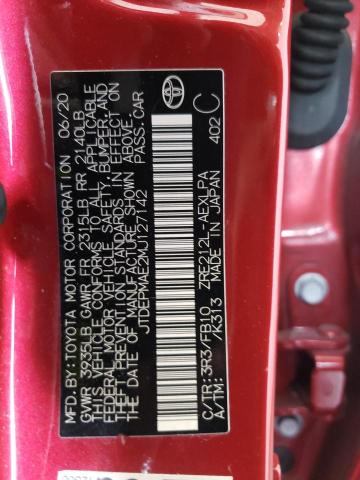 Photo 10 from auction – 2021 TOYOTA COROLLA LE with VIN JTDEPMAE2MJ127142