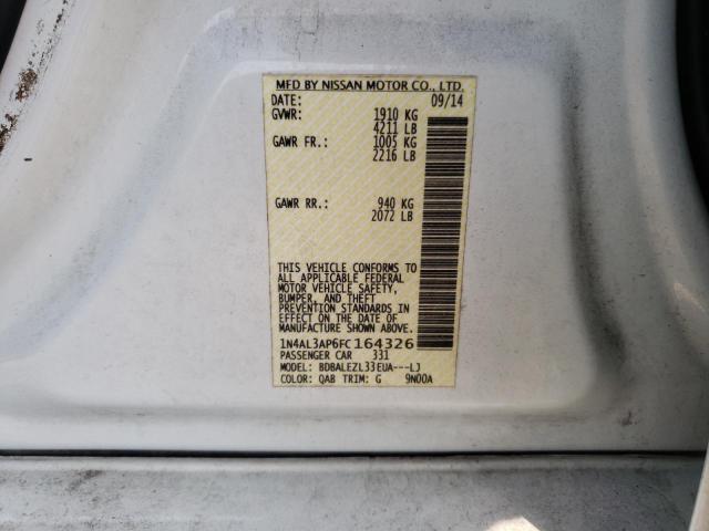 Photo 10 from auction – 2015 NISSAN ALTIMA 2.5 with VIN 1N4AL3AP6FC164326