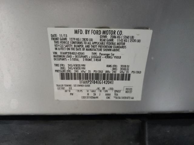 Photo 10 from auction – 2014 FORD TAURUS LIM with VIN 1FAHP2F84EG142041