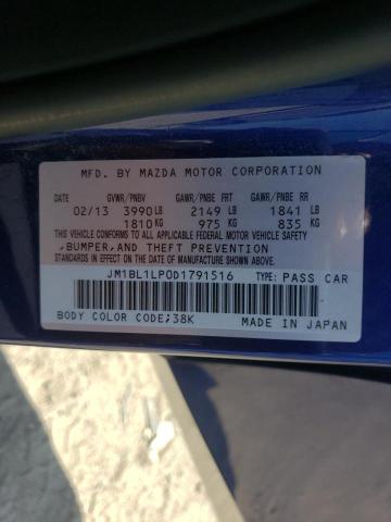 Photo 10 from auction – 2013 MAZDA 3 I with VIN JM1BL1LP0D1791516