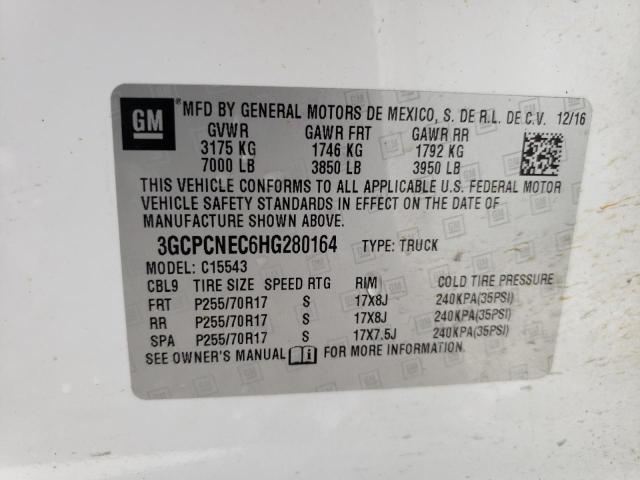 Photo 10 from auction – 2017 CHEVROLET SILVERADO with VIN 3GCPCNEC6HG280164