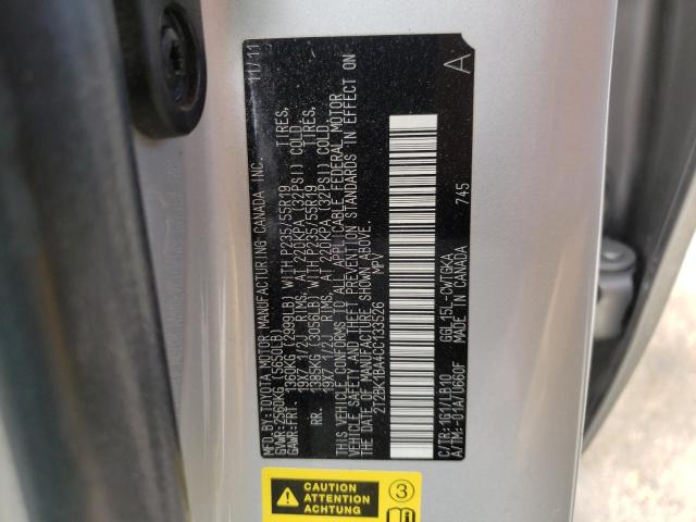 Photo 10 from auction – 2012 LEXUS RX 350 with VIN 2T2BK1BA4CC133526
