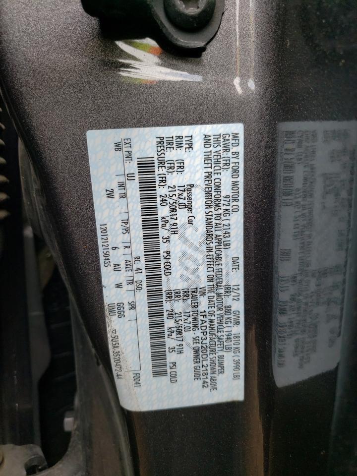 Photo 10 from auction – 2013 FORD FOCUS TITA with VIN 1FADP3J20DL218142