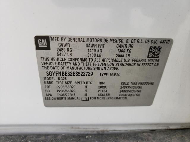 Photo 10 from auction – 2014 CADILLAC SRX with VIN 3GYFNBE32ES522729
