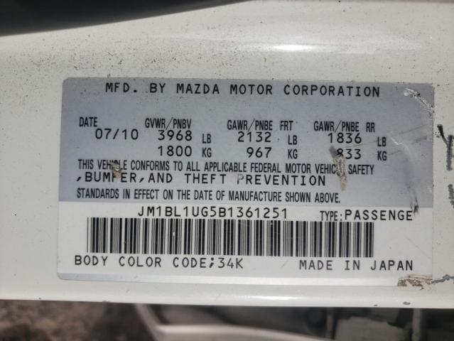 Photo 10 from auction – 2011 MAZDA 3 I with VIN JM1BL1UG5B1361251
