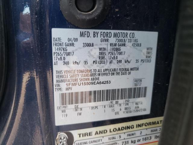 Photo 10 from auction – 2009 FORD EXPEDITION with VIN 1FMFU15509EA64253