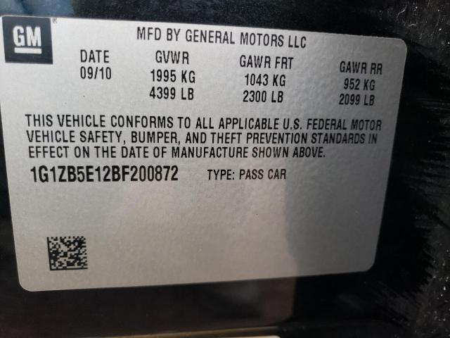Photo 10 from auction – 2011 CHEVROLET MALIBU LS with VIN 1G1ZB5E12BF200872