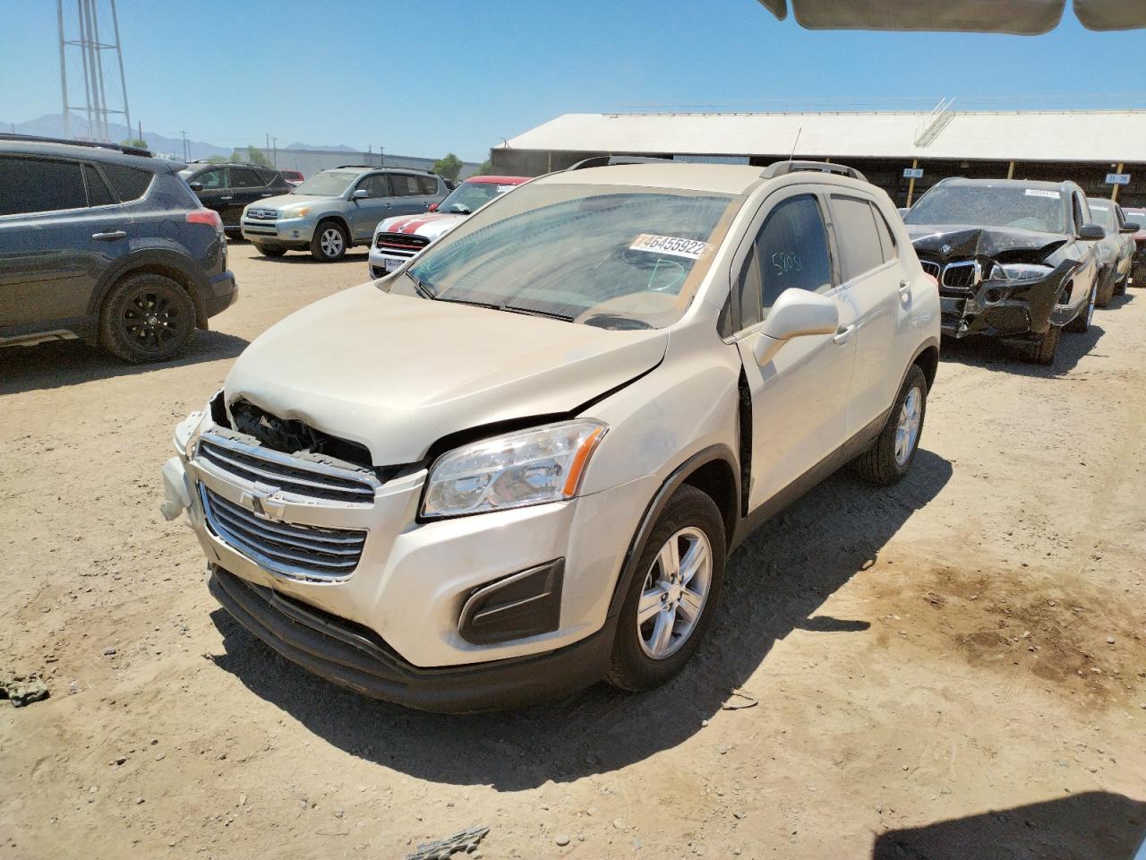 Foto 2 de la subasta – 2016 CHEVROLET TRAX 1LT con VIN 3GNCJPSB5GL213015