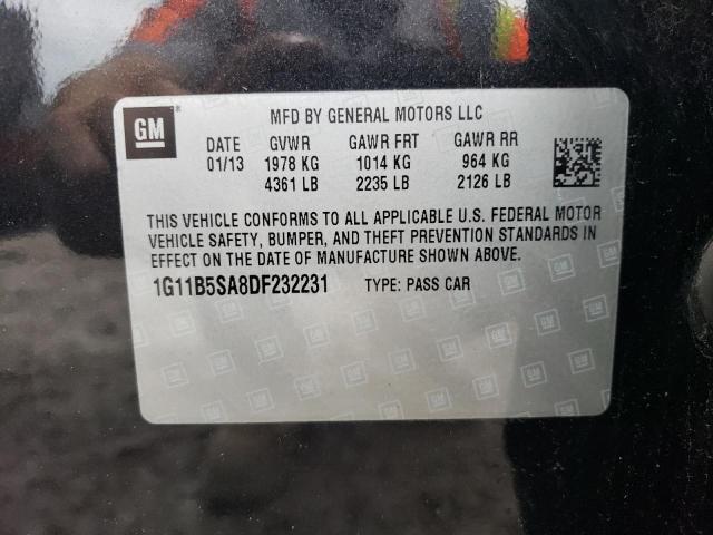 Photo 10 from auction – 2013 CHEVROLET MALIBU LS with VIN 1G11B5SA8DF232231