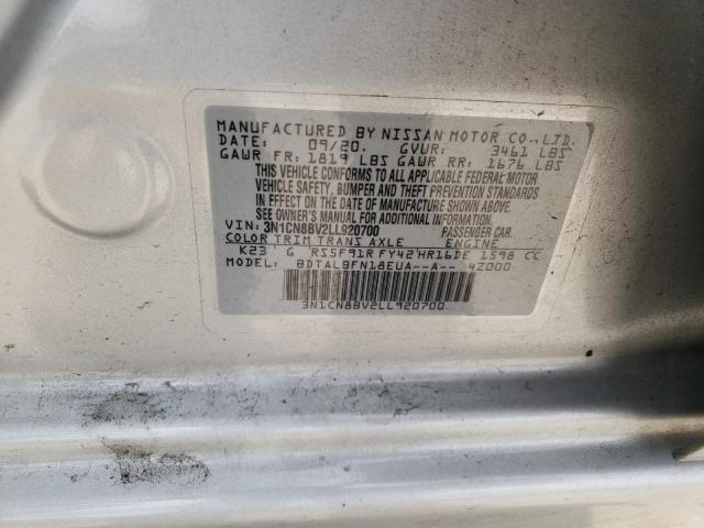 Photo 10 from auction – 2020 NISSAN VERSA S with VIN 3N1CN8BV2LL920700