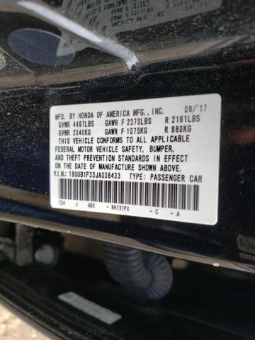 Photo 10 from auction – 2018 ACURA TLX with VIN 19UUB1F33JA008433