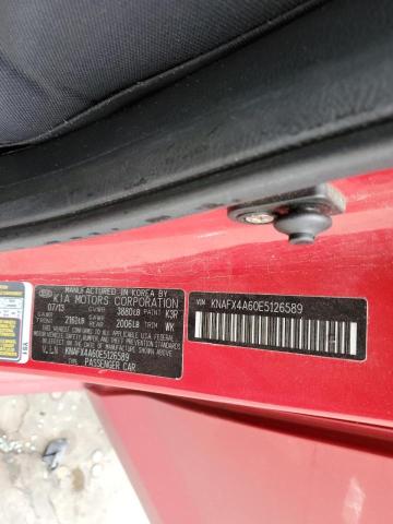 Photo 10 from auction – 2014 KIA FORTE LX with VIN KNAFX4A60E5126589