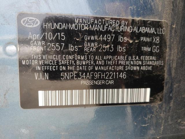 Photo 10 from auction – 2015 HYUNDAI SONATA SPO with VIN 5NPE34AF9FH221146