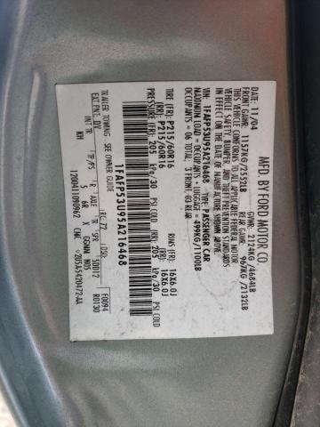 Photo 10 from auction – 2005 FORD TAURUS SE with VIN 1FAFP53U95A216468