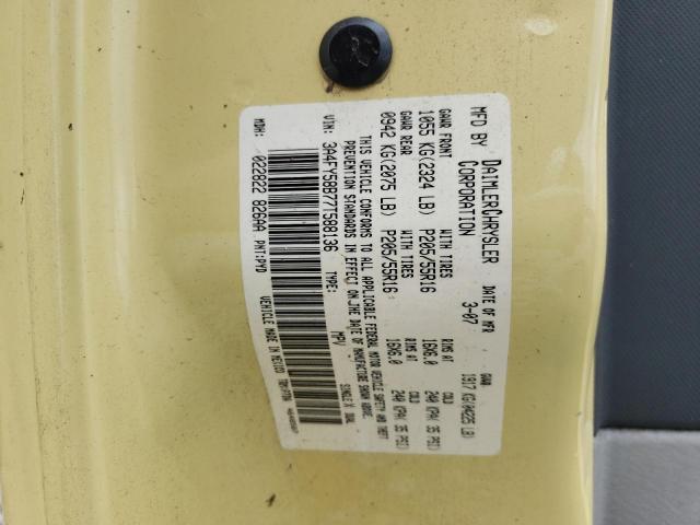 Photo 10 from auction – 2007 CHRYSLER PT CRUISER with VIN 3A4FY58B77T588136