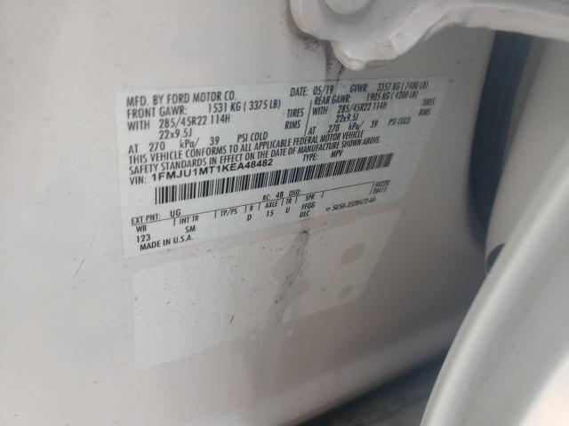 Photo 10 from auction – 2019 FORD EXPEDITION with VIN 1FMJU1MT1KEA48482