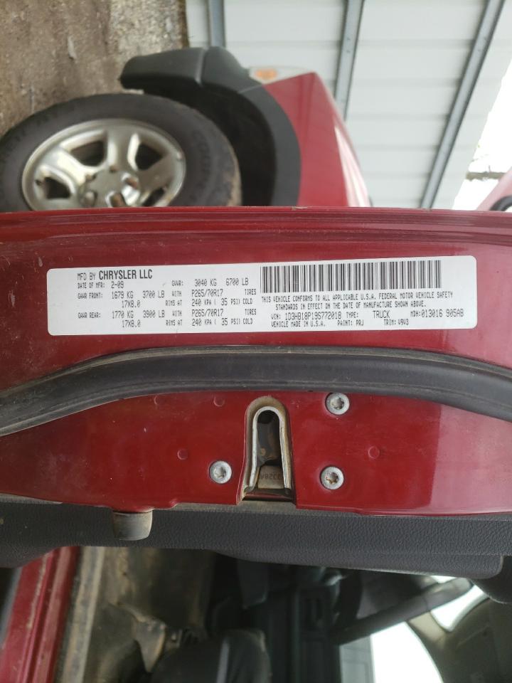 صورة رقم 10 من المزاد - 2009 DODGE RAM 1500 مع VIN 1D3HB18P19S772018