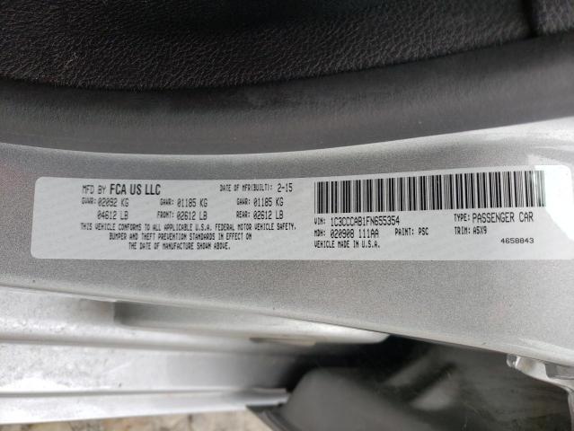 Фото 10 с аукциона – 2015 CHRYSLER 200 LIMITE с VIN 1C3CCCAB1FN655354