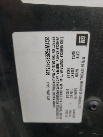 Foto 10 de la subasta – 2004 CHEVROLET IMPALA con VIN 2G1WF52E249415226