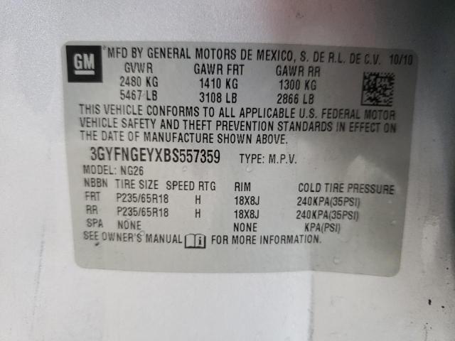 Photo 10 from auction – 2011 CADILLAC SRX with VIN 3GYFNGEYXBS557359
