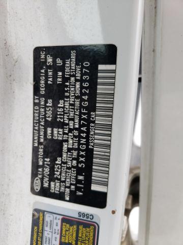 Photo 10 from auction – 2015 KIA OPTIMA EX with VIN 5XXGN4A7XFG426370