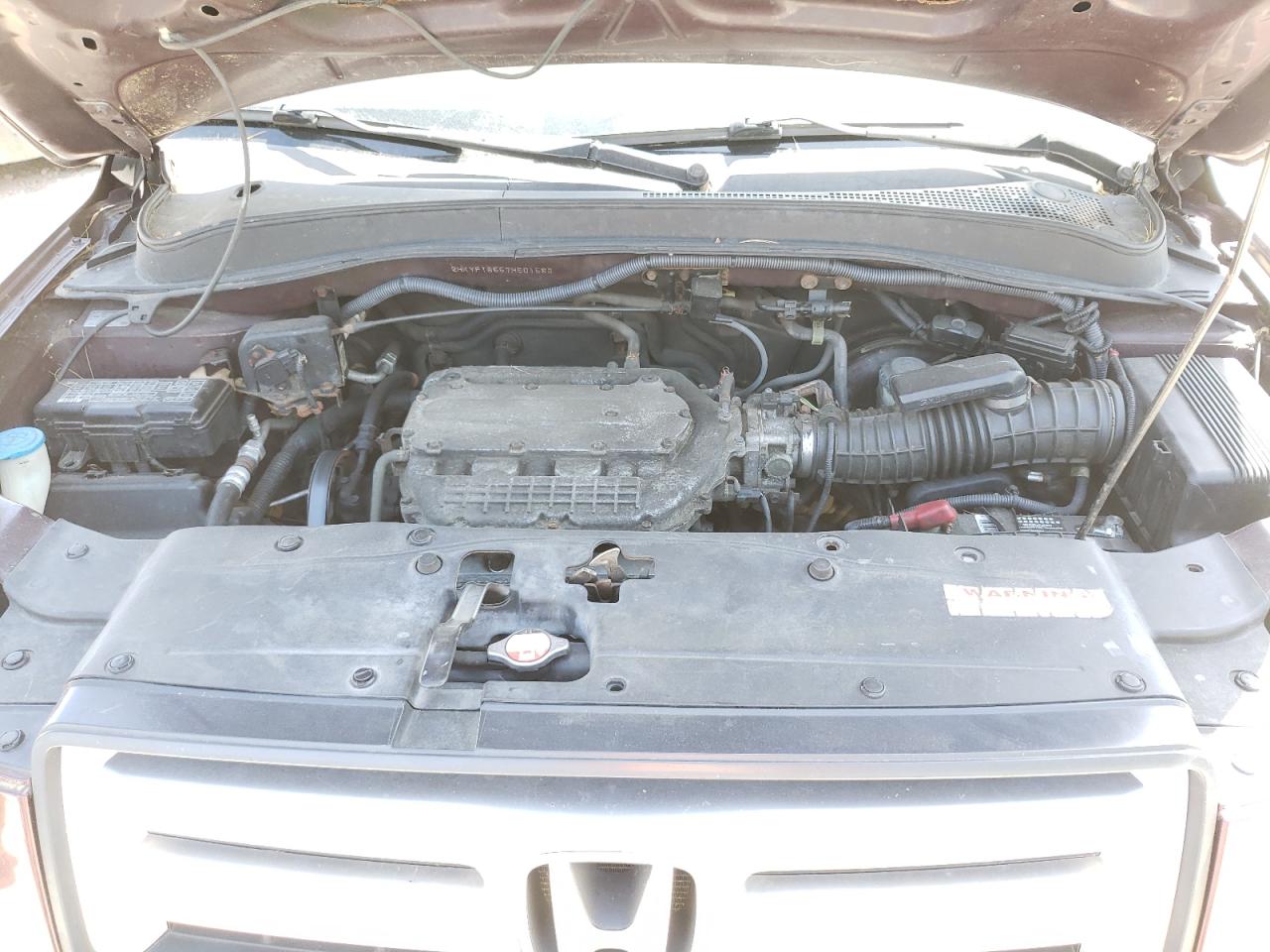 Photo 7 from auction – 2007 HONDA PILOT EXL with VIN 2HKYF18557H501583