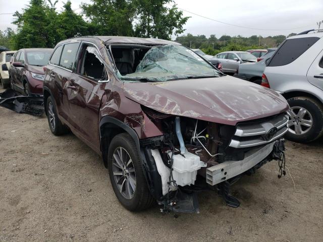TOYOTA HIGHLANDER 2018 with VIN 5TDJZRFH1JS895556 - Photo from auction