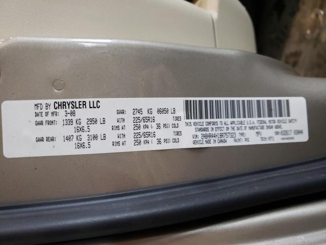 Photo 10 from auction – 2008 CHRYSLER TOWN & COU with VIN 2A8HR44H18R757323